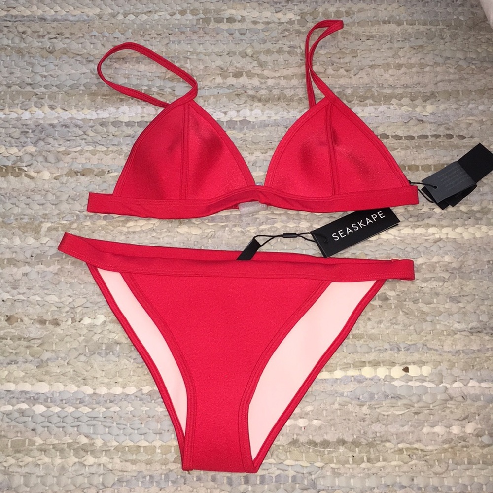 Neoprene seascape bathing suit